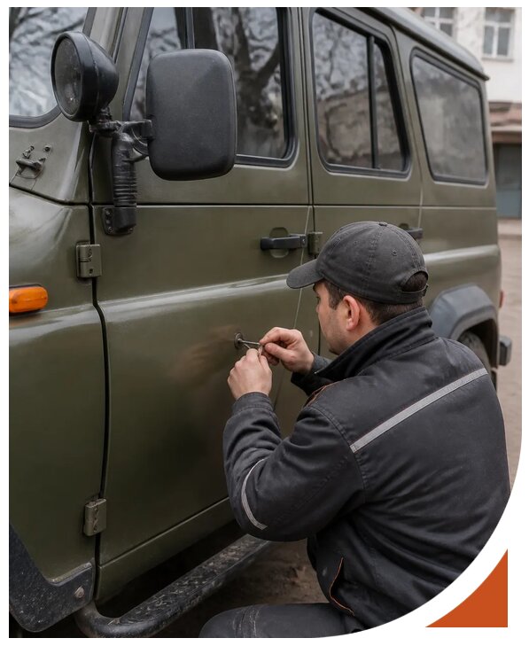 Профессиональное вскрытие автомобиля УАЗ без повреждений в Иркутске